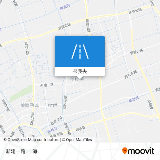 新建一路地图