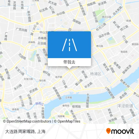 大连路周家嘴路地图