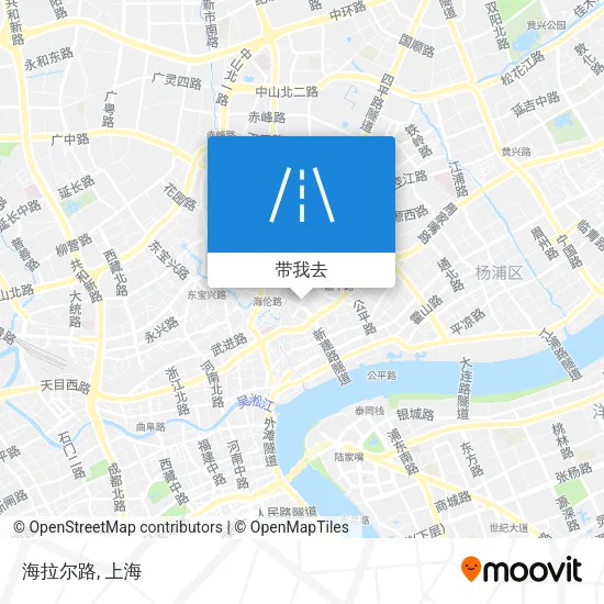 海拉尔路地图
