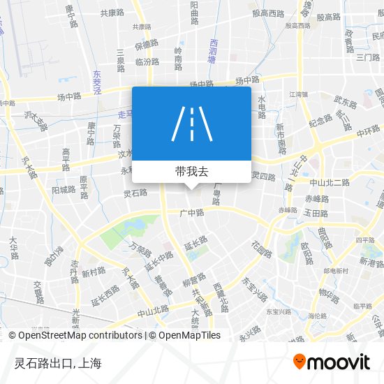 灵石路出口地图