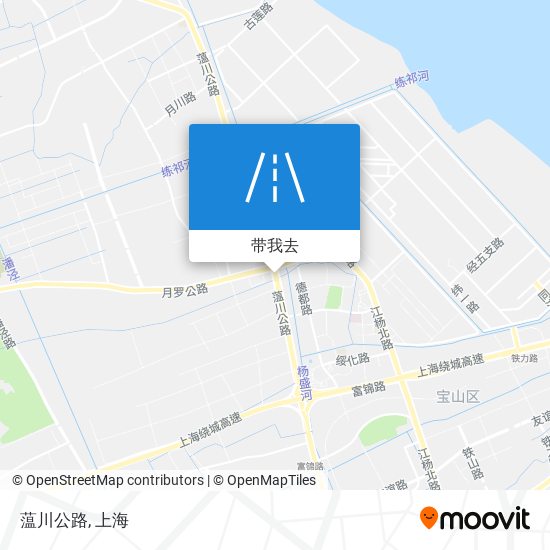 蕰川公路地图