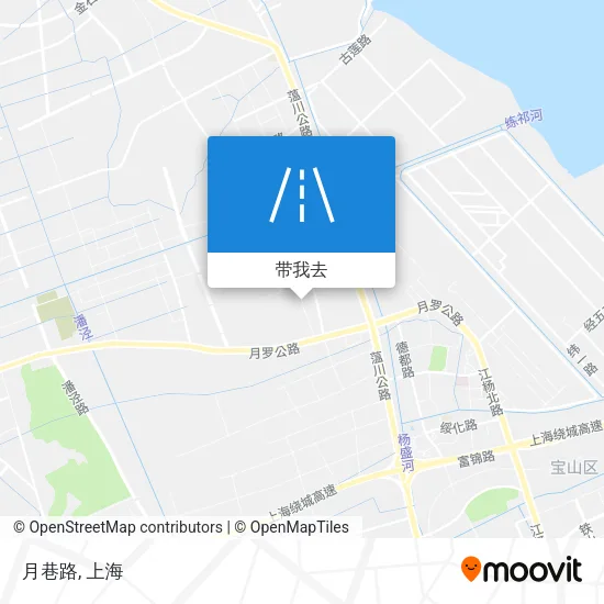 月巷路地图