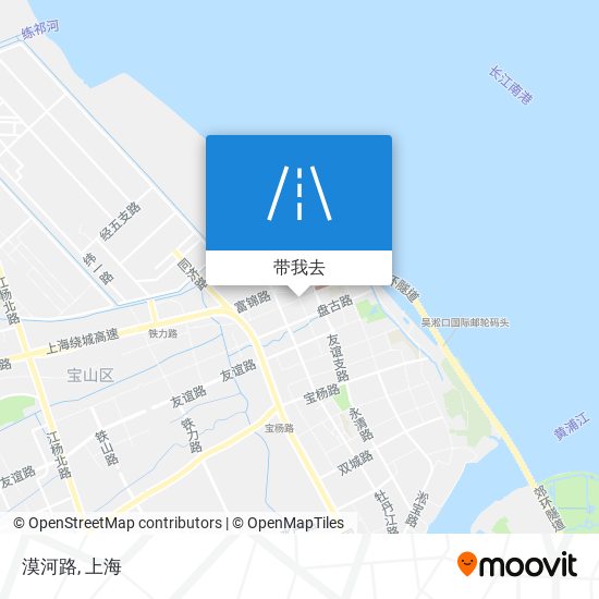 漠河路地图