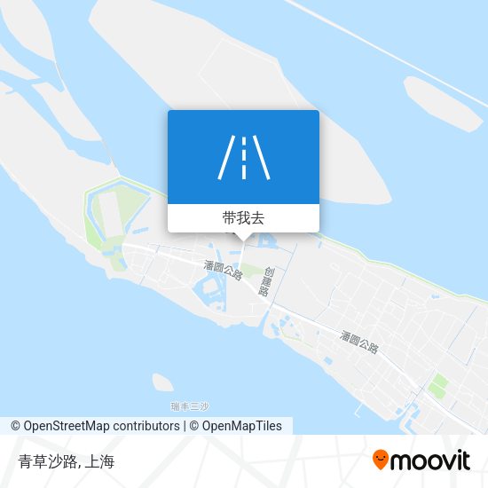 青草沙路地图
