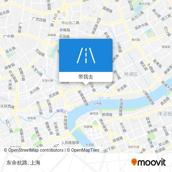 东余杭路地图