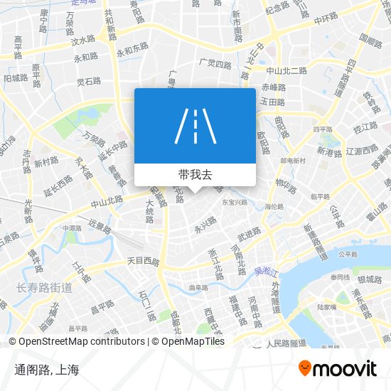 通阁路地图