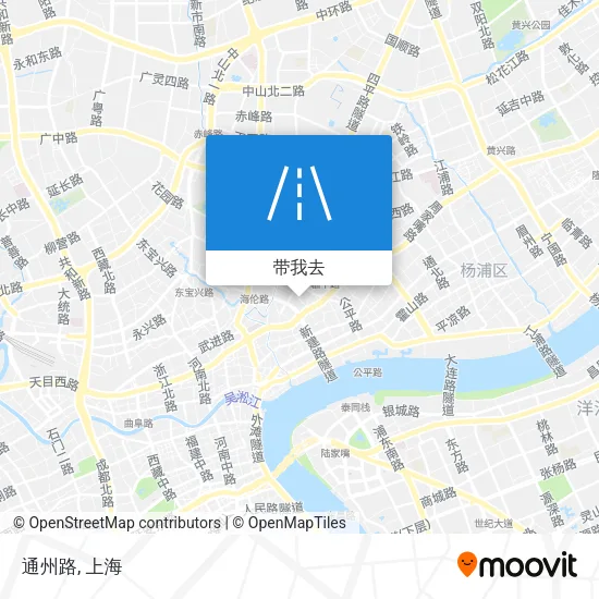通州路地图