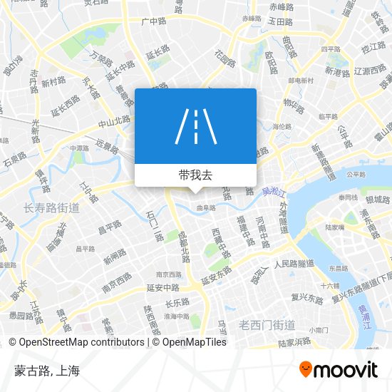 蒙古路地图