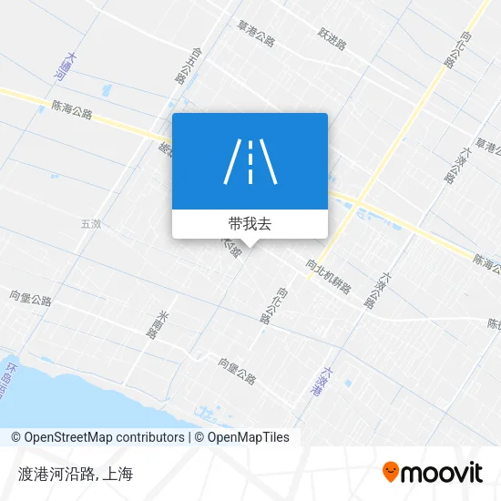 渡港河沿路地图