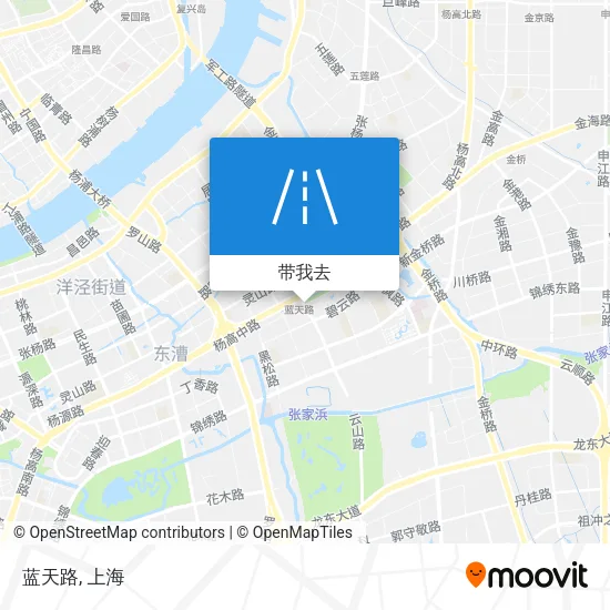 蓝天路地图