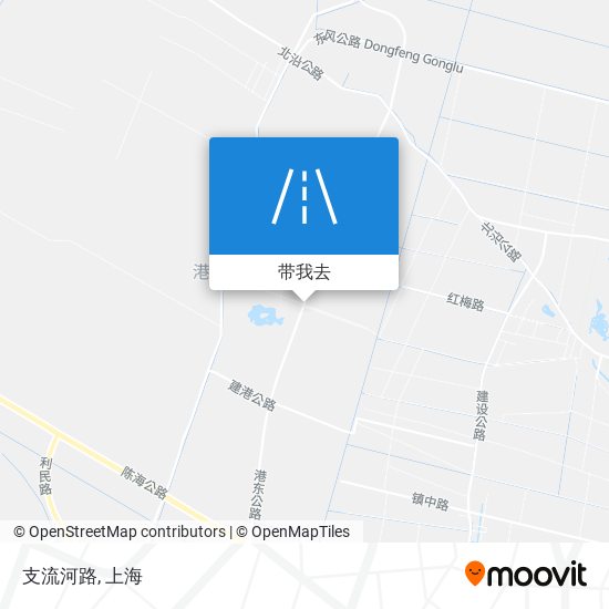 支流河路地图