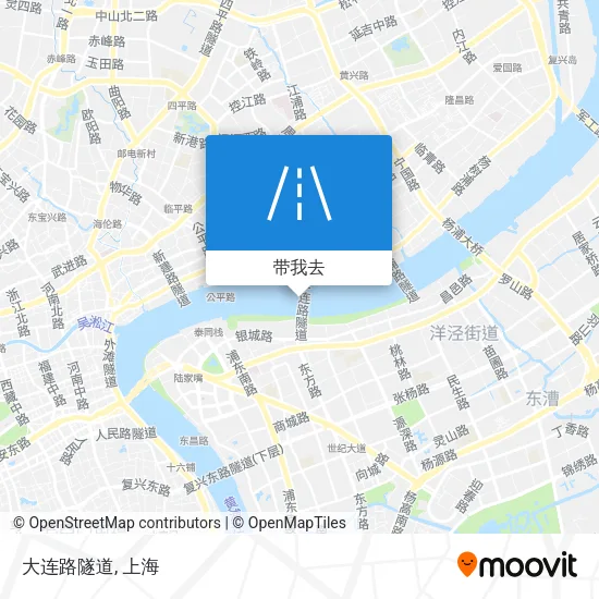 大连路隧道地图