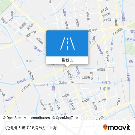 杭州湾大道 G15跨线桥地图