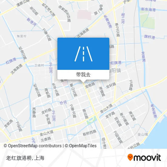 老红旗港桥地图