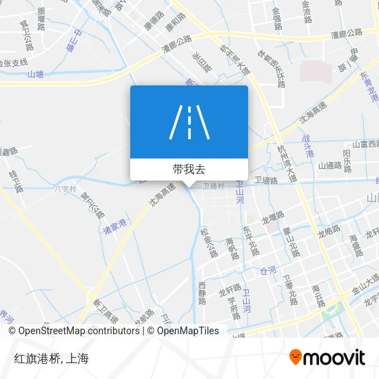 红旗港桥地图