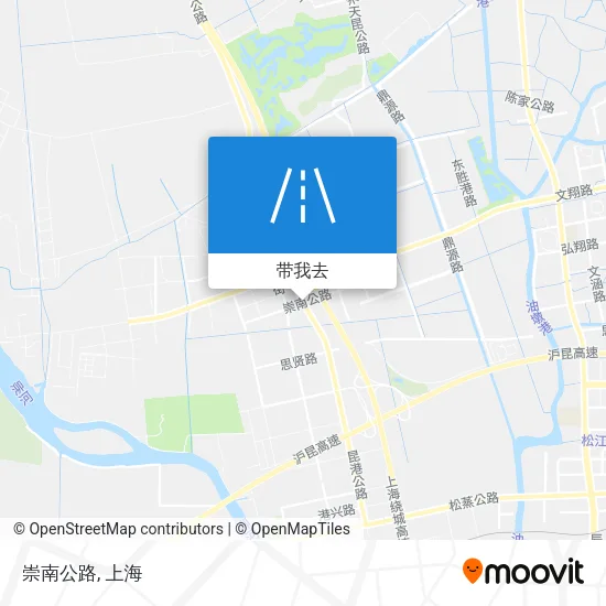 崇南公路地图