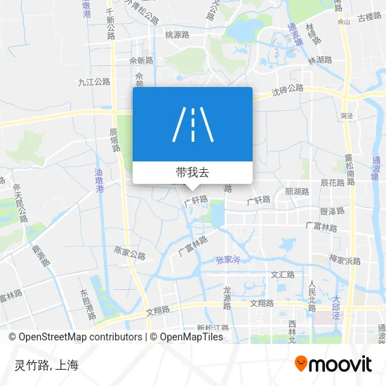 灵竹路地图