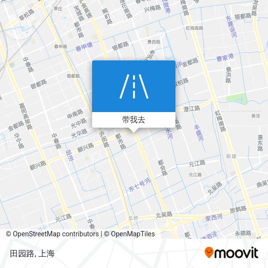 田园路地图
