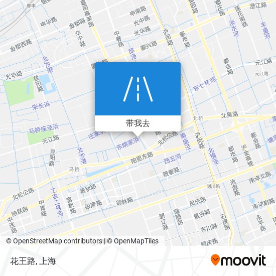 花王路地图