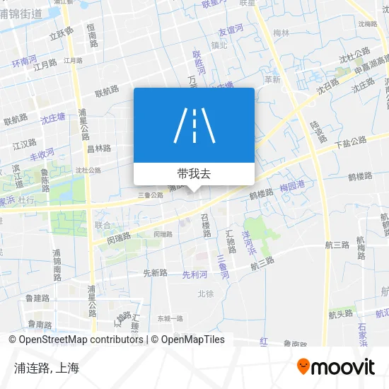 浦连路地图