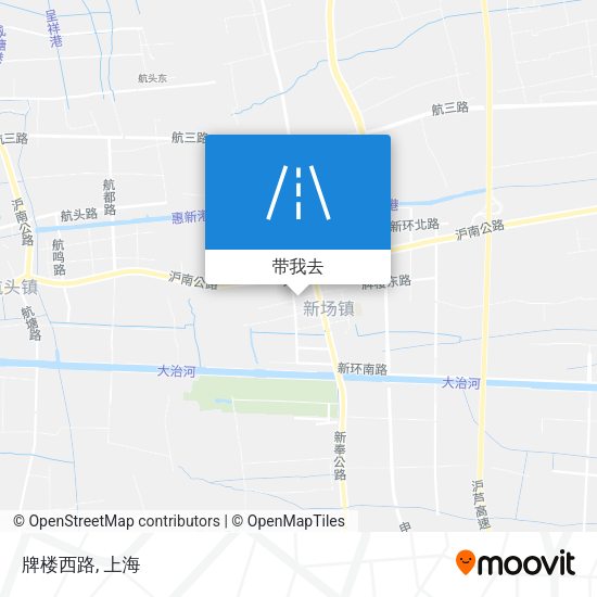 牌楼西路地图