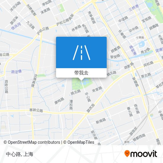 中心路地图