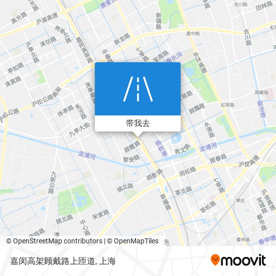 嘉闵高架顾戴路上匝道地图