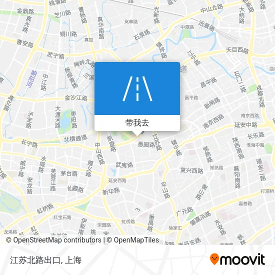 江苏北路出口地图