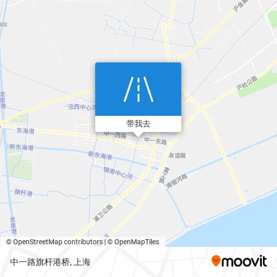 中一路旗杆港桥地图