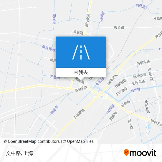 文中路地图