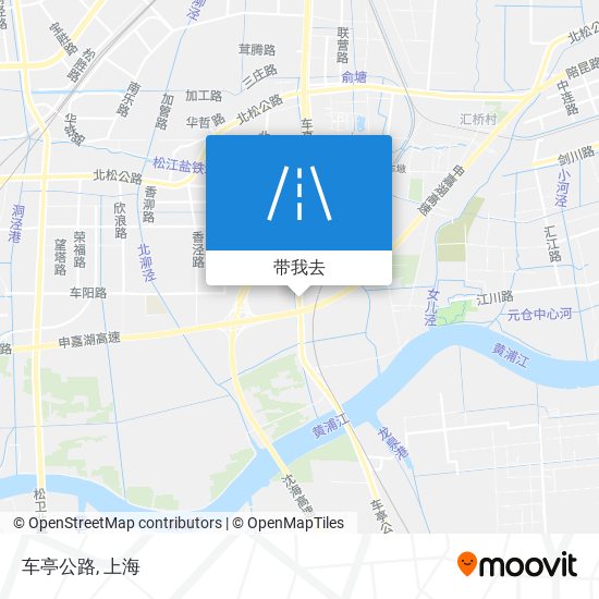 车亭公路地图