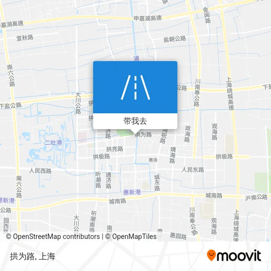 拱为路地图
