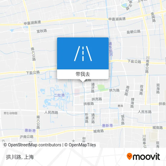 拱川路地图