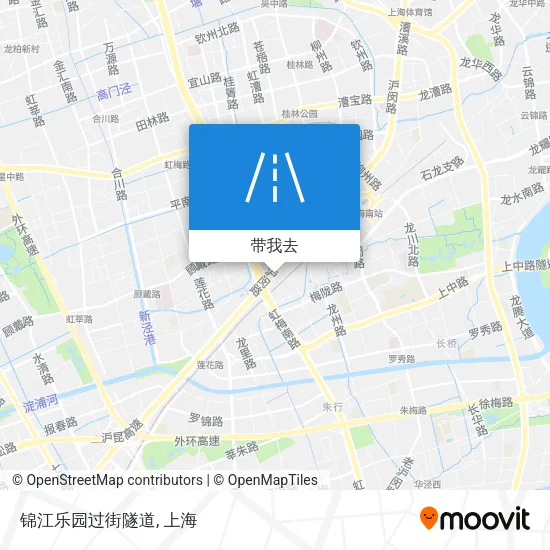 锦江乐园过街隧道地图