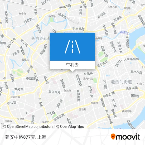 延安中路877弄地图