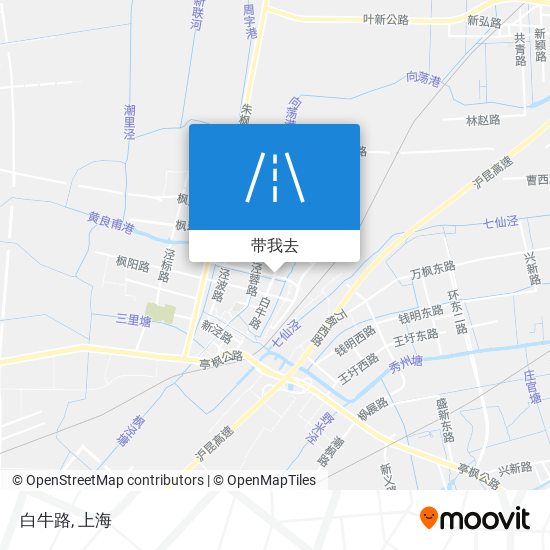 白牛路地图