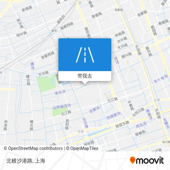 北横沙港路地图