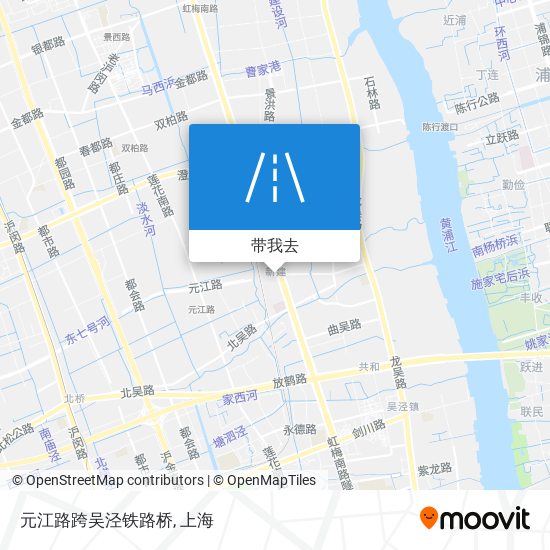 元江路跨吴泾铁路桥地图