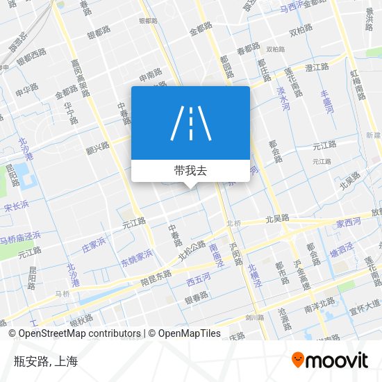 瓶安路地图