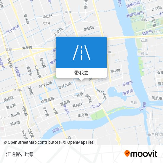 汇通路地图