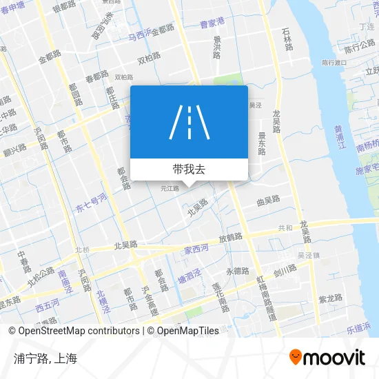 浦宁路地图