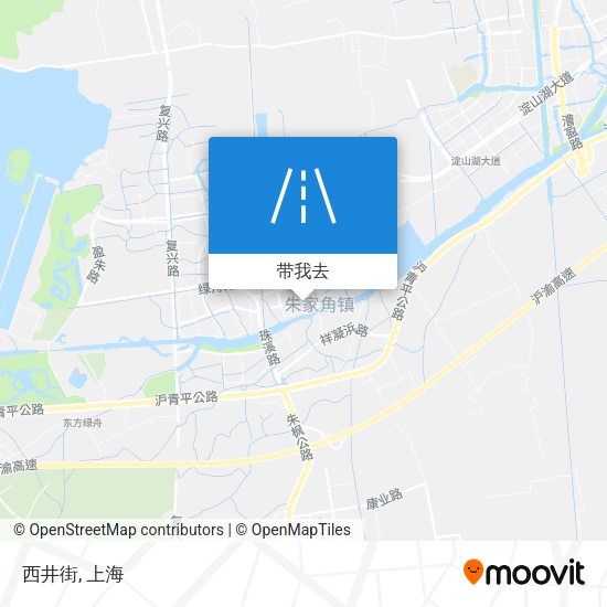 西井街地图