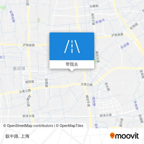 叙中路地图