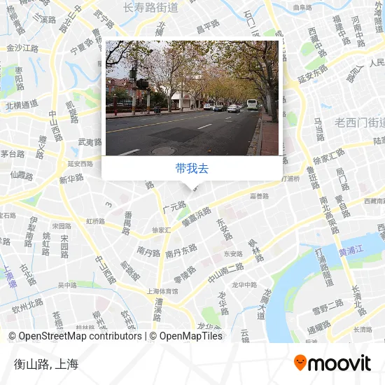 衡山路地图