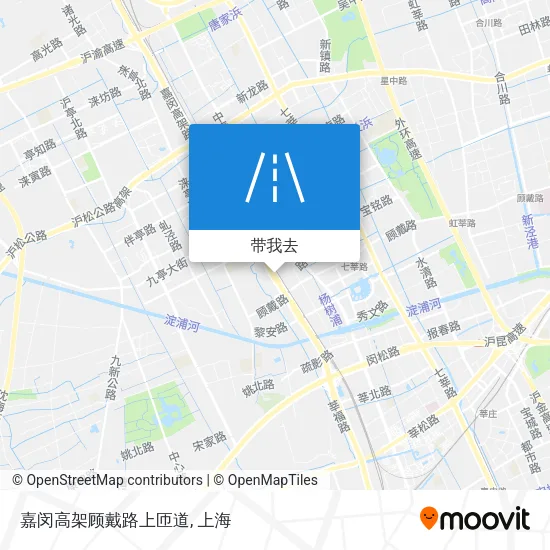 嘉闵高架顾戴路上匝道地图