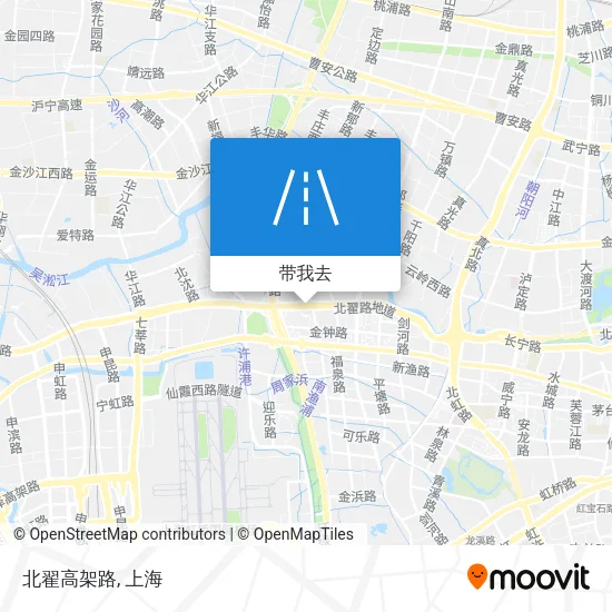 北翟高架路地图