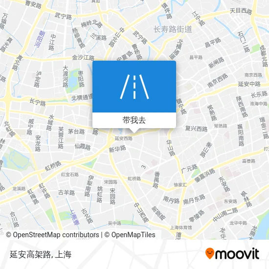 延安高架路地图
