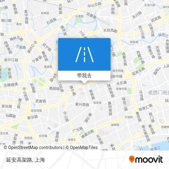延安高架路地图