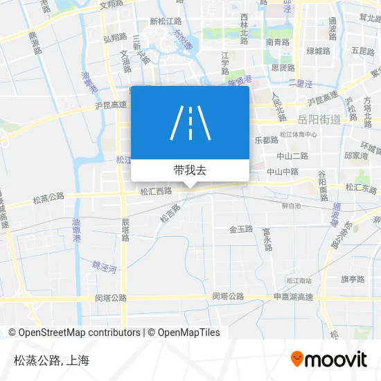 松蒸公路地图