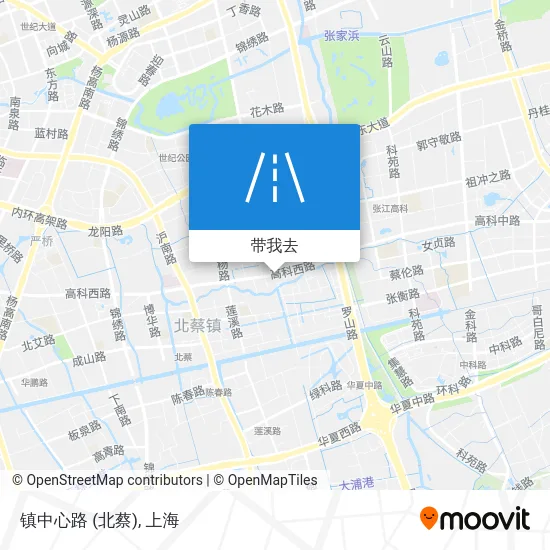 镇中心路 (北蔡)地图